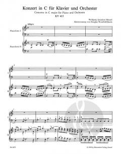 Klavierkonzert Nr.13 C-Dur KV 415(378b) (W.A. Mozart) 