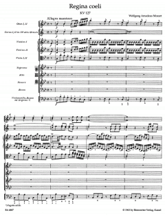 Regina coeli KV 127 von Wolfgang Amadeus Mozart 