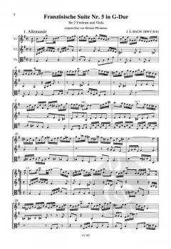 Französische Suite Nr. 5 in G-Dur BWV 816 von Johann Sebastian Bach 