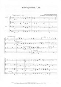 Streichquartett Es-Dur von Fanny Hensel im Alle Noten Shop kaufen - FUR1210