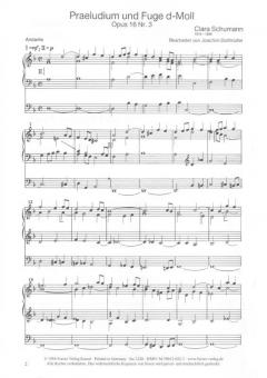 Praeludium und Fuge d-Moll op. 16.3 von Clara Schumann 