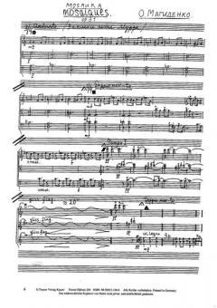 Mosaikes op. 31 von Olga Magidenko 