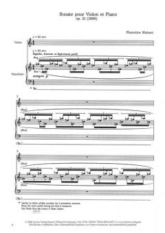 Sonata For Violine And Piano von Florentine Mulsant im Alle Noten Shop kaufen