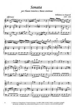Sonata per Flauto traverso e Basso continuo von Wilhelmine von Bayreuth 