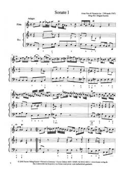 Sonaten für Flöte op. 1 Vol. 1 von Anna Bon im Alle Noten Shop kaufen