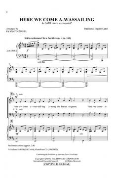 Here We Come A-Wassailing 