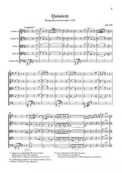 Streichquintette Band 3 von Wolfgang Amadeus Mozart im Alle Noten Shop kaufen