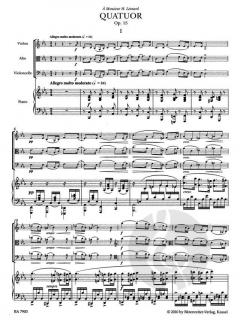 Quatuor en ut mineur op. 15 von Gabriel Fauré (Download) 