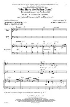 Why Have The Fallen Gone? Incorporating 'America The Beautiful' (Russell Robinson) 