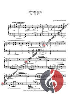 Simplest Brahms Intermezzi von Johannes Brahms 