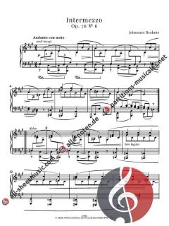 Simplest Brahms Intermezzi von Johannes Brahms 