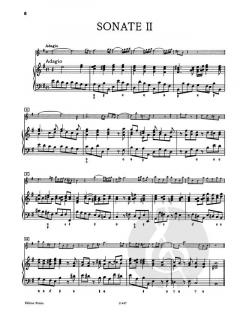 3 Hallenser Sonaten HWV 374/375/376 von Georg Friedrich Händel für Flöte (Violine) und Basso continuo, Cello ad lib. im Alle Noten Shop kaufen - Q4554