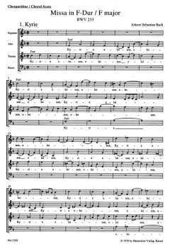 Missa F-Dur von Johann Sebastian Bach (Download) 