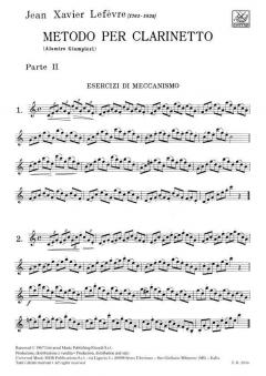 Metodo, Per Clarinetto Vol. 2 von Jean-Xavier Lefèvre 