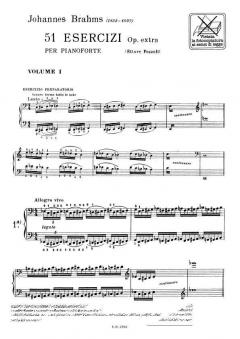 51 Esercizi Op. Extra Vol. 1 von Johannes Brahms 