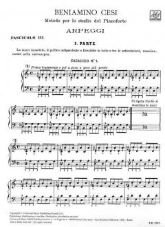 Metodo Per Lo Studio Del Pianoforte in 12 Fascicol 