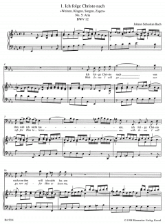 Das Arienbuch für Bass (englisch) von Johann Sebastian Bach 