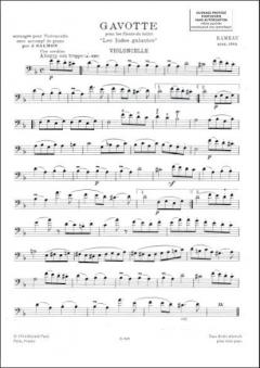 Gavotte Violoncelle Et Piano (Salmon) von Jean-Philippe Rameau im Alle Noten Shop kaufen
