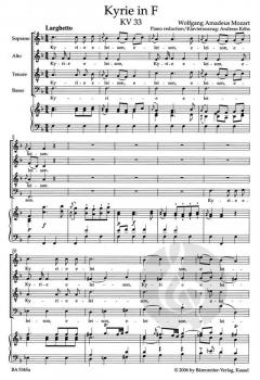 Kyrie F-Dur KV 33 von Wolfgang Amadeus Mozart (Download) 