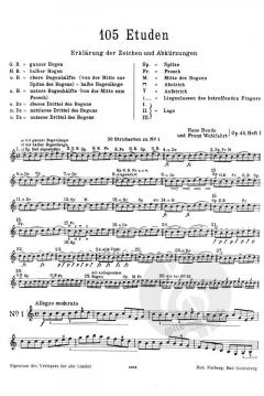 105 Etüden für Violine op. 45 Heft 1 von Franz Benda im Alle Noten Shop kaufen