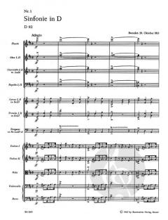 Sinfonie Nr. 1 D 82 von Franz Schubert 