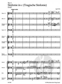 Sinfonie Nr. 4 D 417 von Franz Schubert 