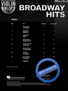 Violin Play-Along Vol. 22: Broadway Hits im Alle Noten Shop kaufen