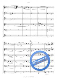 Adagio And Allegro, woodwind quartet von Wolfgang Amadeus Mozart für Holzbläser Quartett im Alle Noten Shop kaufen