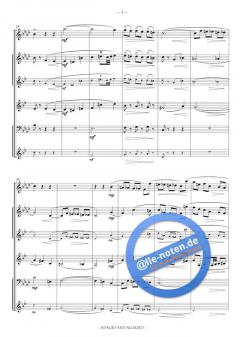 Adagio And Allegro, woodwind quartet von Wolfgang Amadeus Mozart für Holzbläser Quartett im Alle Noten Shop kaufen