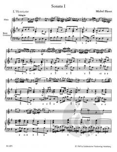 3 Sonaten op. 2 Heft 1 von Michel Blavet (Download) 