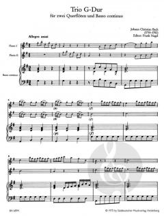 Trio G-Dur von Johann Christian Bach (Download) 