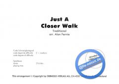 Just A Closer Walk 