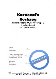 Karneval's Rückzug op. 20, Ouverture (S. Jaeggi) 