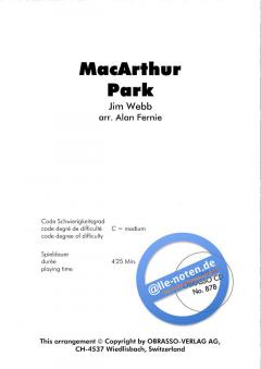 MacArthur Park von Jim Webb 