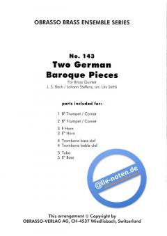 Two German Baroque Pieces (Johann Sebastian Bach) 