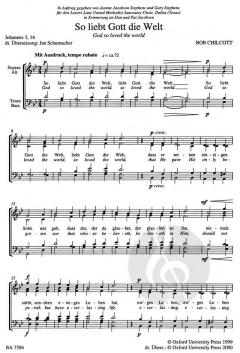 God So Loved The World (Bob Chilcott) 