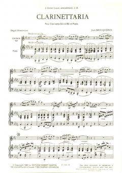 Clarinettaria von Jean Brouquières 