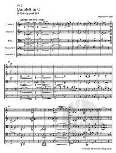 Streichquintett D 956 op. post.163 von Franz Schubert im Alle Noten Shop kaufen