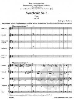 Symphonie Nr. 6 in F op. 68 von Ludwig van Beethoven 