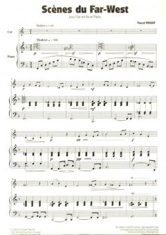 Scenes du far west von Pascal Proust für Horn und Klavier