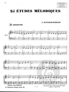 Vingt cinqetudes melodiques von Jacques Raynaud 