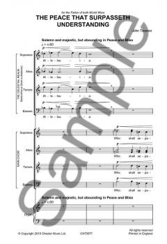 The Peace That Surpasseth Understanding (John Tavener) 