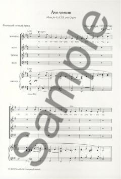 Ave Verum Op.2 No.1 (New Engraving) von Edward Elgar 