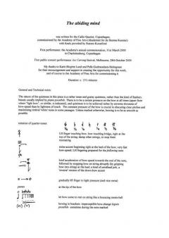 The Abiding Mind for String Quartet (Study Score) von Juliana Hodkinson 
