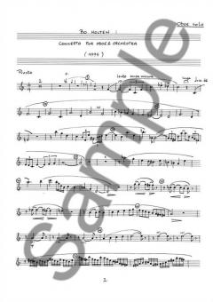 Concerto for Oboe and Orchestra (Solo Oboe Part) von Bo Holten im Alle Noten Shop kaufen (Einzelstimme)