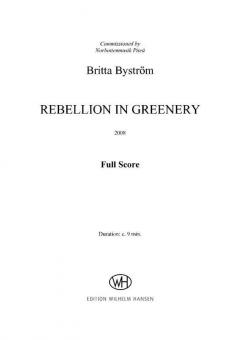 Rebellion In Greenery For Seven Instruments (Britta Byström) 