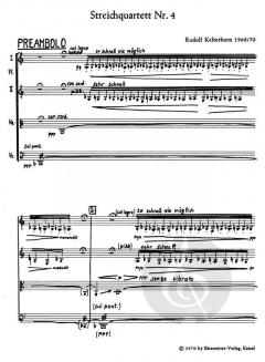 Streichquartett Nr. 4 von Rudolf Kelterborn im Alle Noten Shop kaufen