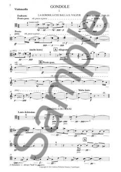 Gondole for String Trio von Bent Sorensen 