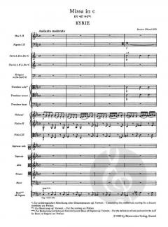 Missa in c KV 427 (KV 417a) von Wolfgang Amadeus Mozart 