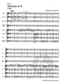 Sinfonie Nr. 5 D 485 von Franz Schubert 
